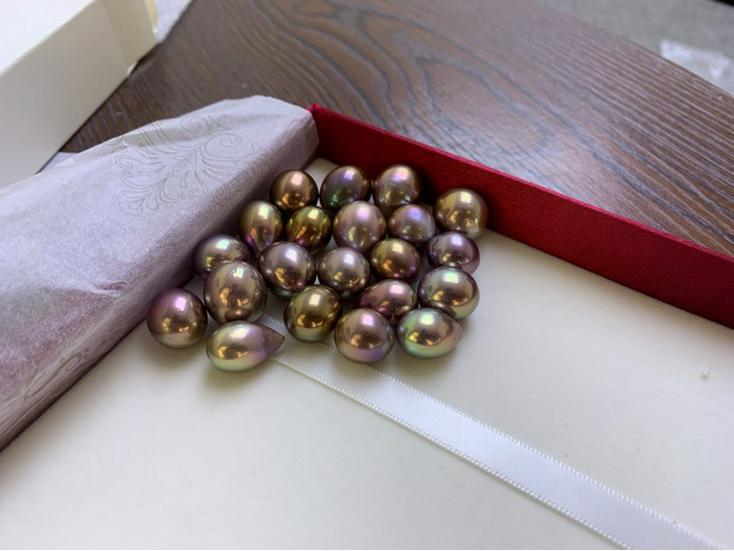

Aurora 11-14mm Colorful Water Drop Beads 11-12mm per bead (no hole)