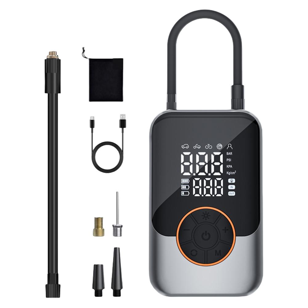 Wireless Car Tire Inflator Portable Air Pump Electric Air Injector LCD Display Air Compressor For Car Bike Motorcycle Tyre Ball