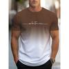 Simple Printed Men's Clothing Fashion Oversized Men's T-Shirt Summer Outdoor Breathable Men Top New Round Neck Men Short Sleeve