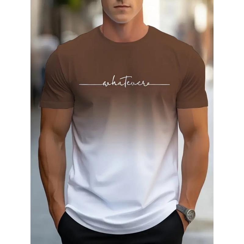 Simple Printed Men's Clothing Fashion Oversized Men's T-Shirt Summer Outdoor Breathable Men Top New Round Neck Men Short Sleeve
