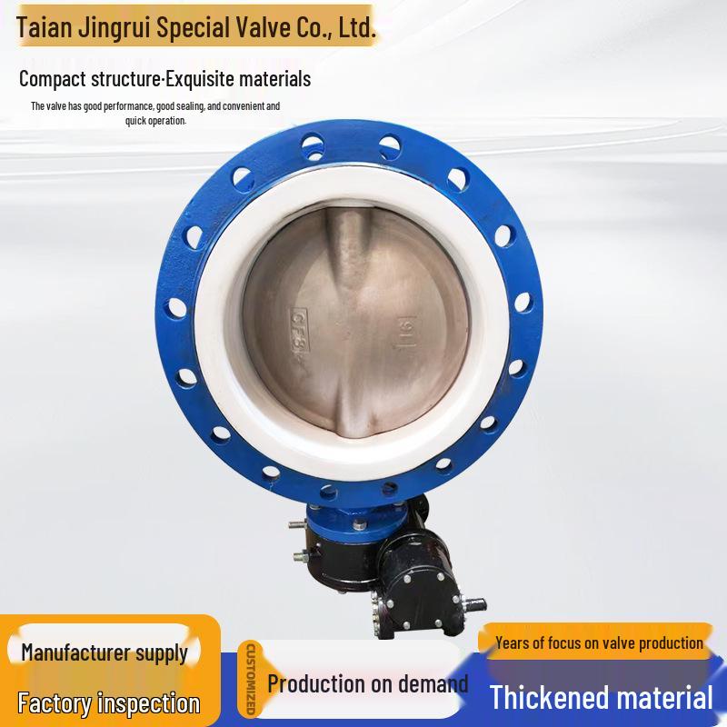 Large Diameter Soft Seal Rubber Flanged Butterfly Valve for Industrial Pipeline and Water Treatment