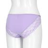AMPHI Women Short Briefs Seamless Hem Lace POG114 Purple Size M