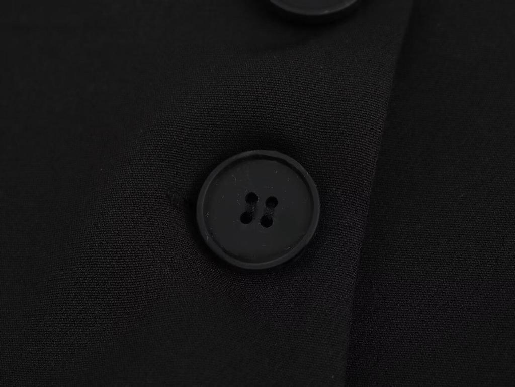 Spring 2025 Women's Double-Breasted Halter Neck Vest - European & American Style Fashion