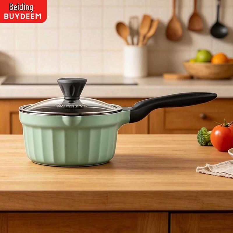 Buydeem 18cm Non-Stick Enamel Milk Pot