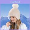 Knitted Winter Earmuff Hat For Women With Windproof Warmth Stylish Casual Wear
