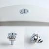 Water-Saving Toilet  Push Button Chrome Plating Flush Valve Button Toilet Flush Valve  Toilet Tank