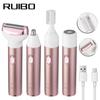 4-in-1 Women's Electric Shaver: Underarm, Private Area, Hair Removal & Eyebrow Trimmer