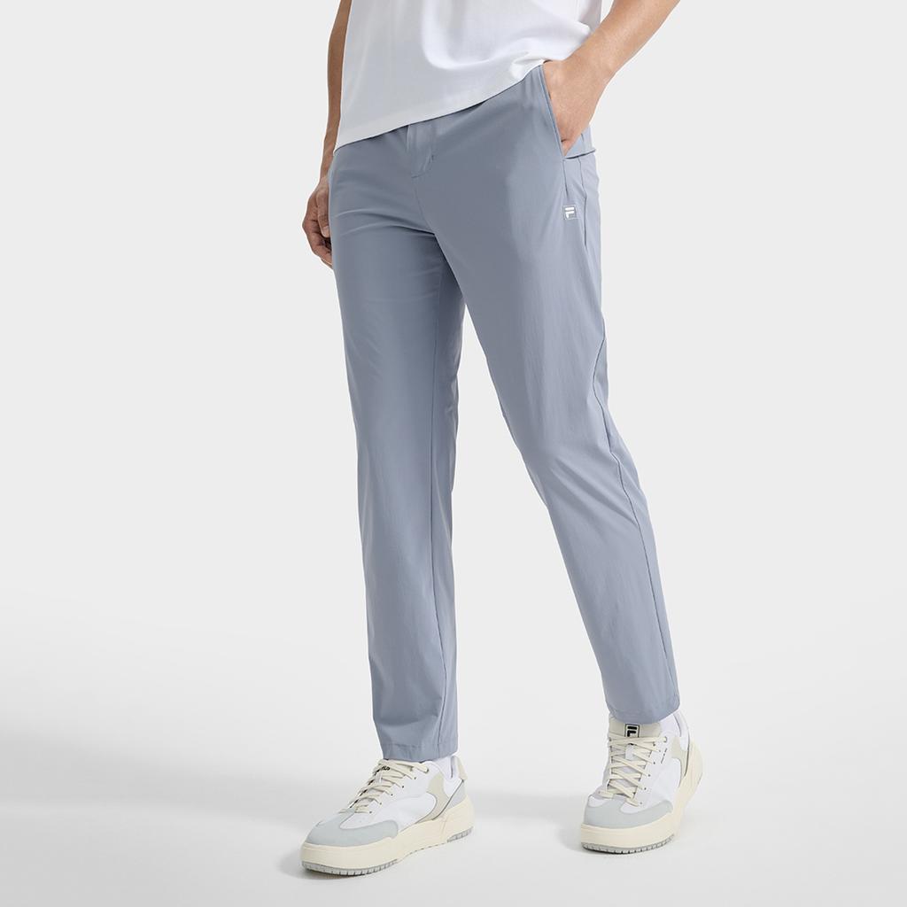 Fila Classic Casual Versatile Soft Breathable Stretch Minimalist Straight Leg Knit Sports Pants Men Bottoms White F11M533801F-BU