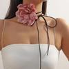 Women's Velvet Flower Choker Necklace: European, American, Korean Style, Handmade, National-Inspired Jewelry