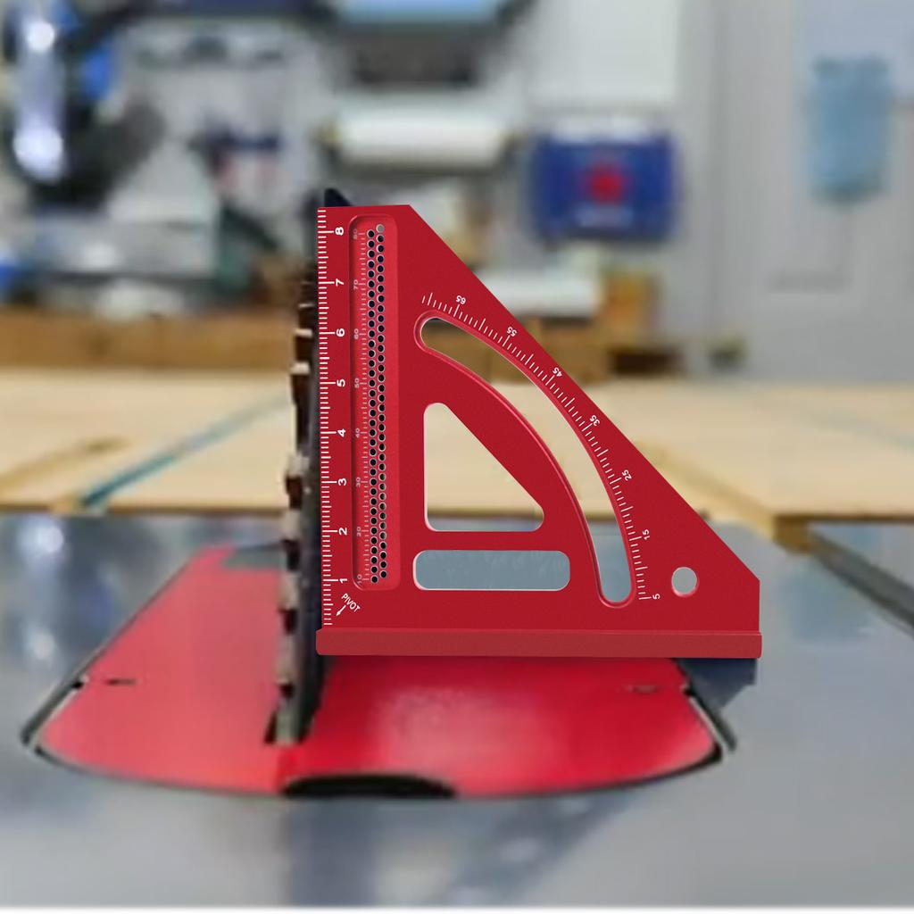 Multi Angle Measuring Ruler,Woodworking Square Protractor,Aluminum Miter Triangle Ruler,Precision Layout Measuring Engineer Tool