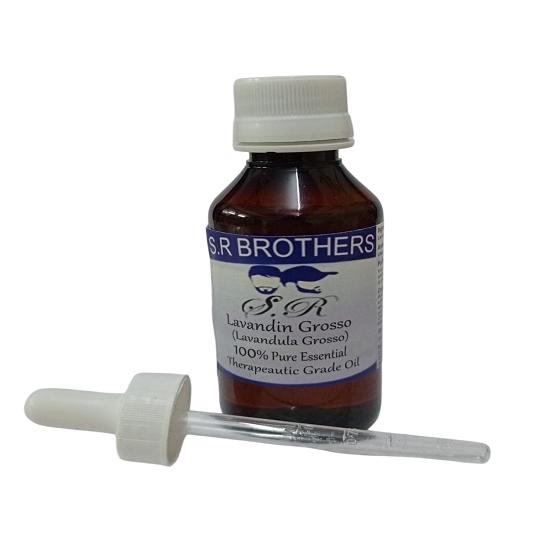 

S.R Brothers Lavandin Grosso (Lavandula Hybrida B.) Pure & Natural Therapeutic Grade Essential Oil Plastic with Dropper 10 ml