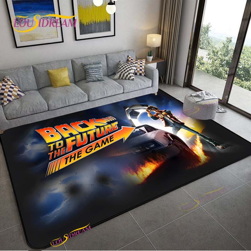 Back To The Future Carpet for Living Room Bedroom Rug Kitchen Kid Unslip Floor Mats Birthday Gift Photography Props Alfombra Rug