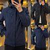 Men's Luxury Hooded Cotton-Padded Jacket: Autumn/Winter European Outdoor Business Casual Style