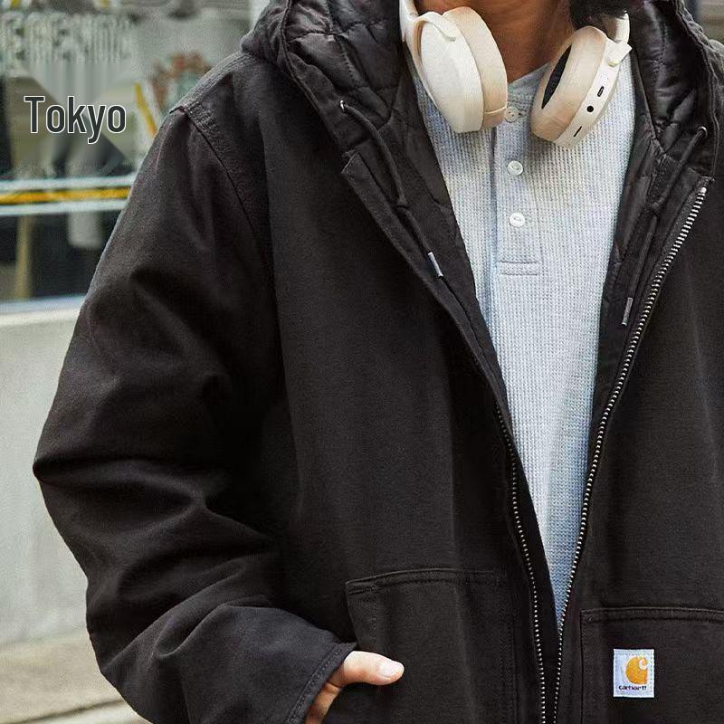 Carhartt J130 Heavyweight Cotton Canvas Hooded Work Jacket