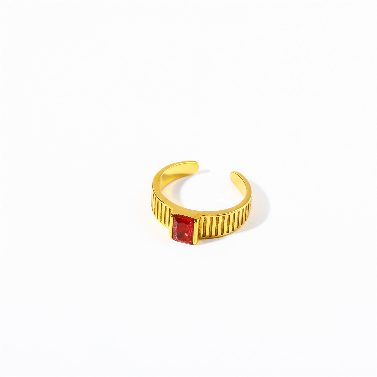 Titanium Steel Adjustable Zodiac Sign Ring - European American Fashion Finger Ring, Stainless Steel, One Size One Size