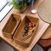 Storage Basket Handmade Woven Willow Storage Basket For Clothes Cosmetic Stationery Hairpins Jewelry Accessories
