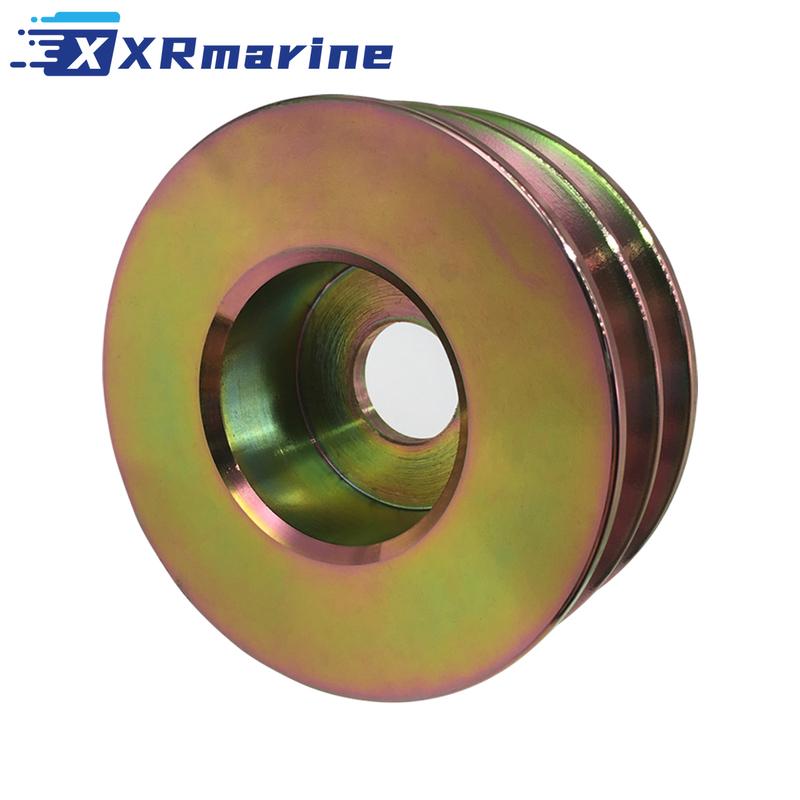 Double Alternator Pulley 841812 For Volvo Penta AD31 AD41 AQAD30 AQAD40 AQAD41 AQD40
