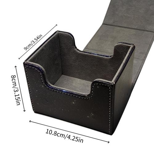 Horizontal Magnetic Deck Case with PU Leather Card Sleeves for Yu-Gi-Oh!, Pokemon, and Duel Masters Cards (Product Code: 5s06282115zh-12)