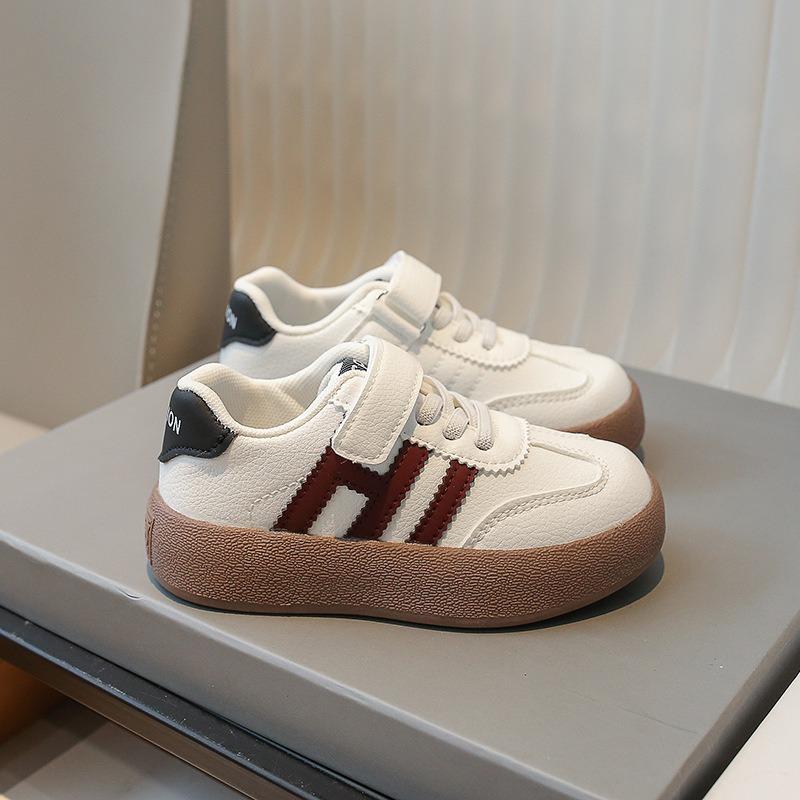 Unisex Kids Boys Girls Simple Style Low Top Thick Sole Casual Sports Sneakers