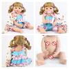 BZDOLL 55cm Full Silicone Reborn Baby Doll Toy Girl Boneca Vinyl Newborn Princess Toddler Bebe Alive Birthday Gift Shower Toy