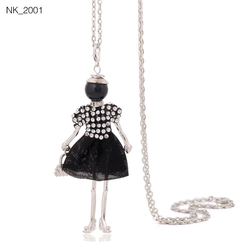 Cute Women Necklace Statement Lady Charm Long Trendy Necklace New Fashion Female Big Pendant Lovely Jewelry Gift