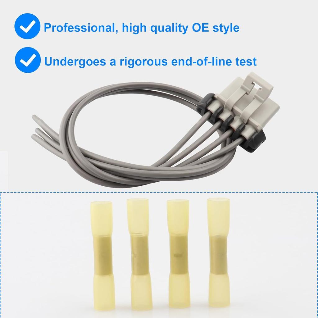 Allmotorparts HVAC Fan Blower Motor Resistor Kit With Wire Harness 973-582, 87138-04052, 8713804052, RU746, RU1435 Compatible With Toyota - 2005-