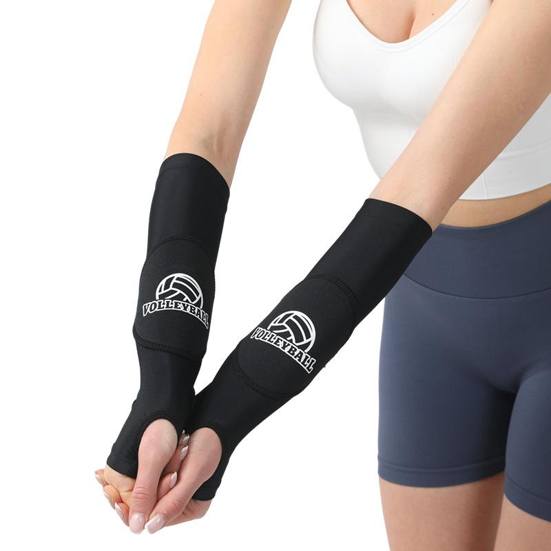 

Спортивный волейбольный налокотник губчатый волейбольный предплечье налокотник молодежный противорастяжимый запястье профессиональный налокотник One size fits all чёрный