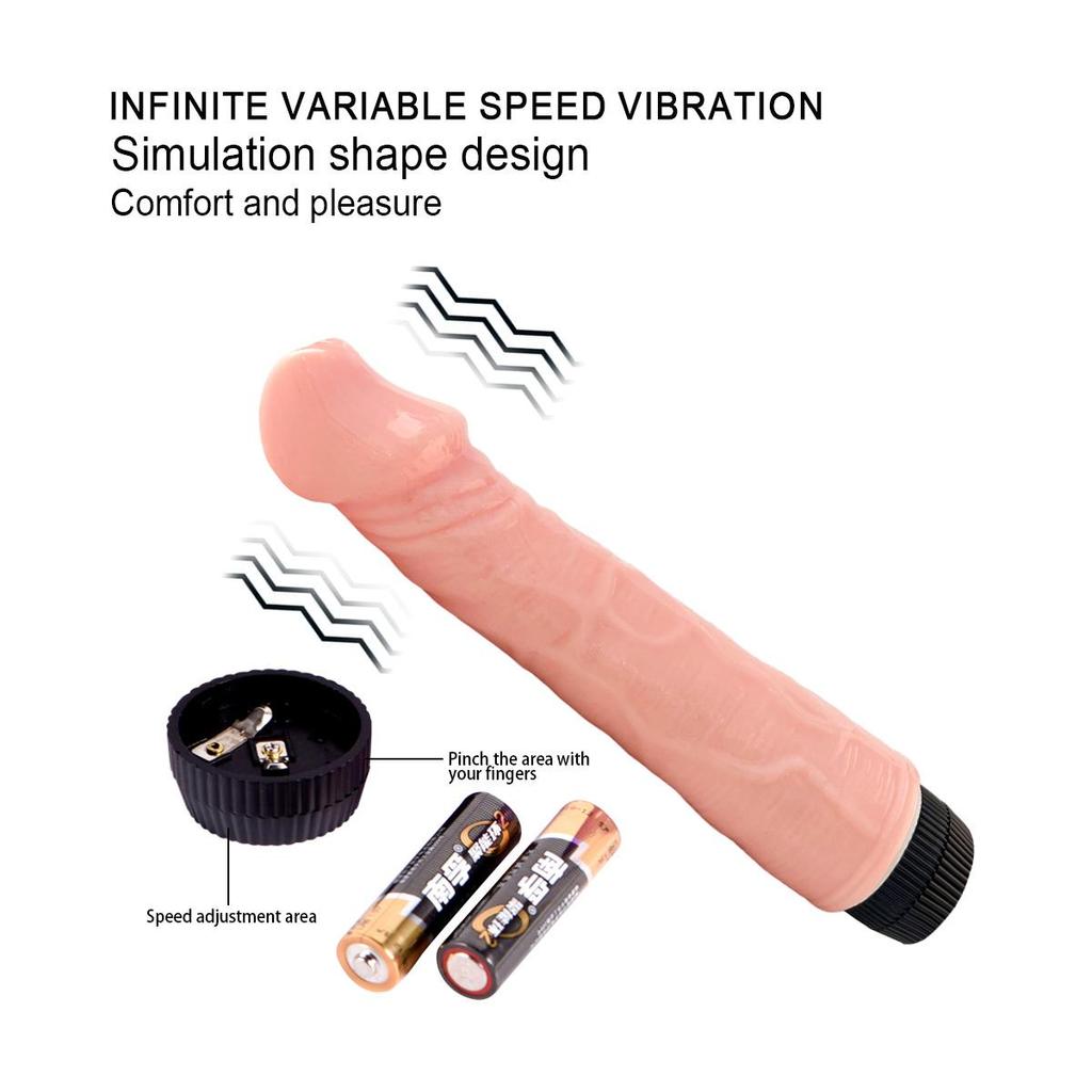 Myk Vibrator Dildo Realistisk Penis G-punkt Klitoral Stimulator Kvinnelig Masturbator Voksen Sexleketøy