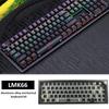 LMK66 Mechanical Keyboard Kit Convenient Switches Replacement 3Modes BT5/2.4Ghz/UsbC Hot swappable Backlights