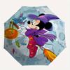 1pc Witchy Minnie Automatic Open/CloseUmbrella-CuteUmbrella with Cute Design, Portable 3-Fold Compact Umbrella for Men & Women, Valentine's