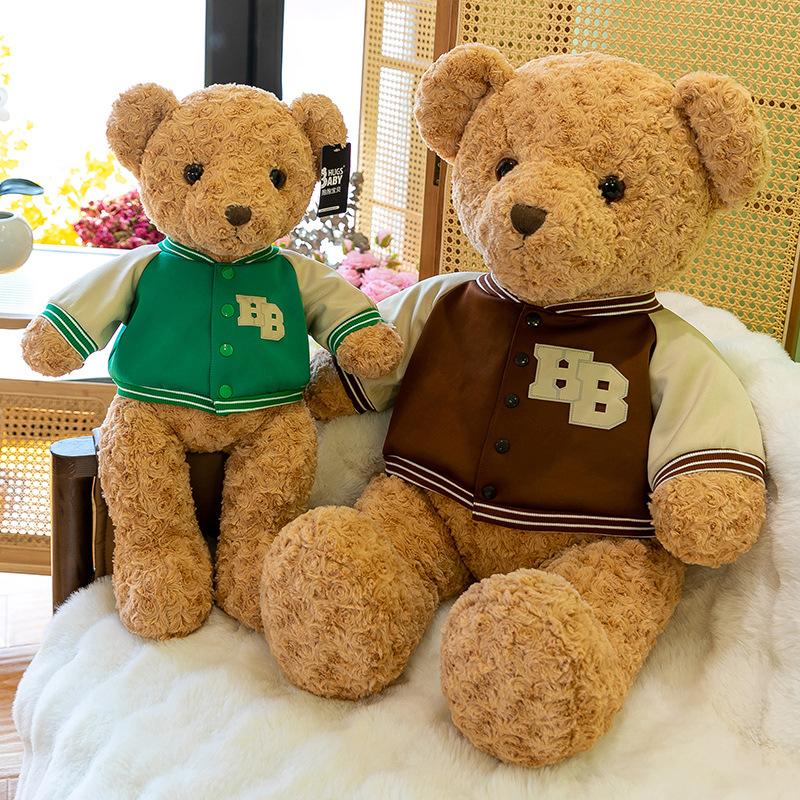 Hug Baby Baseball Uniform Bear Plush Toy Teddy Bear Doll Girl Children Gift Doll