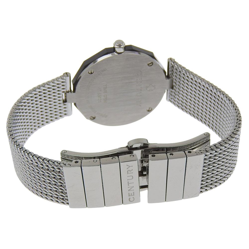 CENTURY Time gem Watches 1P diamond blackDial Stainless Steel Quartz Analog display Women Used