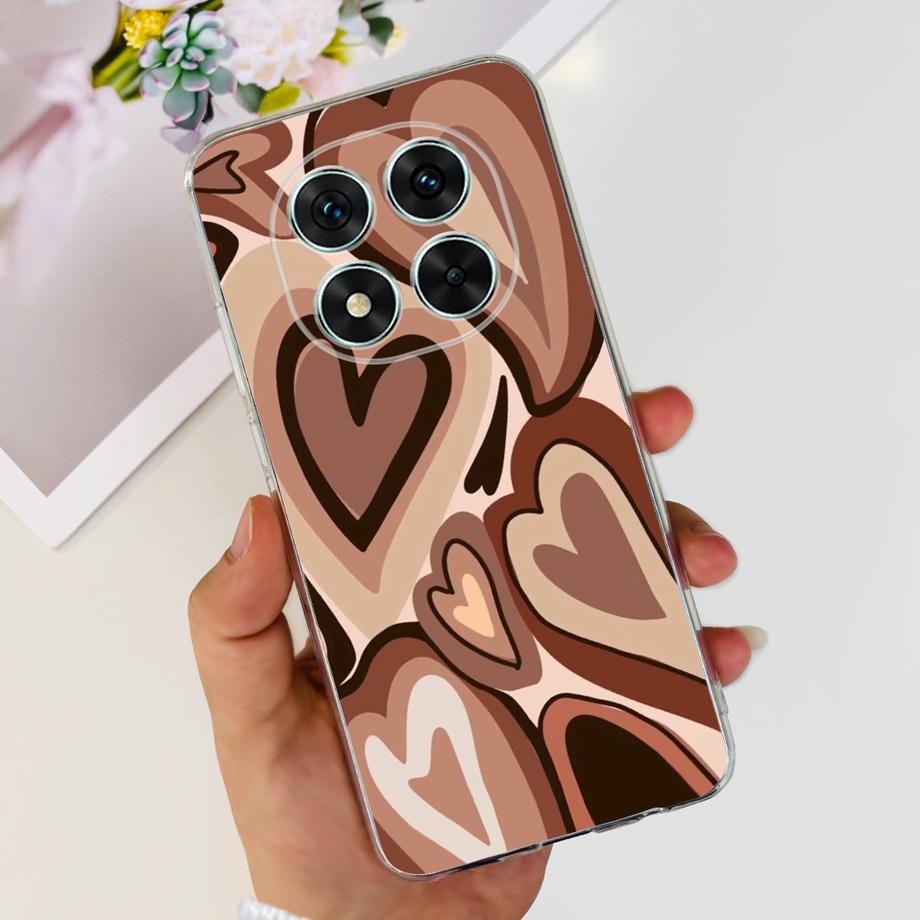 For Xiaomi Redmi Note 14 14Pro Case Coque Soft Silicone Back Cover Flower Butterfly Love Heart Clear Funda Redmi Note14 Pro Capa