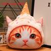 Cat Fan Cute 3d Plush Cat Pillow Soft Sofa Cushion Gift For Girls