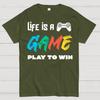 Life Is a Game Play To Win Cotton Summer Casual Cool Loose T-Shirt
