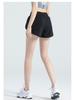 Women's Quick-Dry Breathable Yoga Shorts with Side Pocket - Anti-Exposure Design
