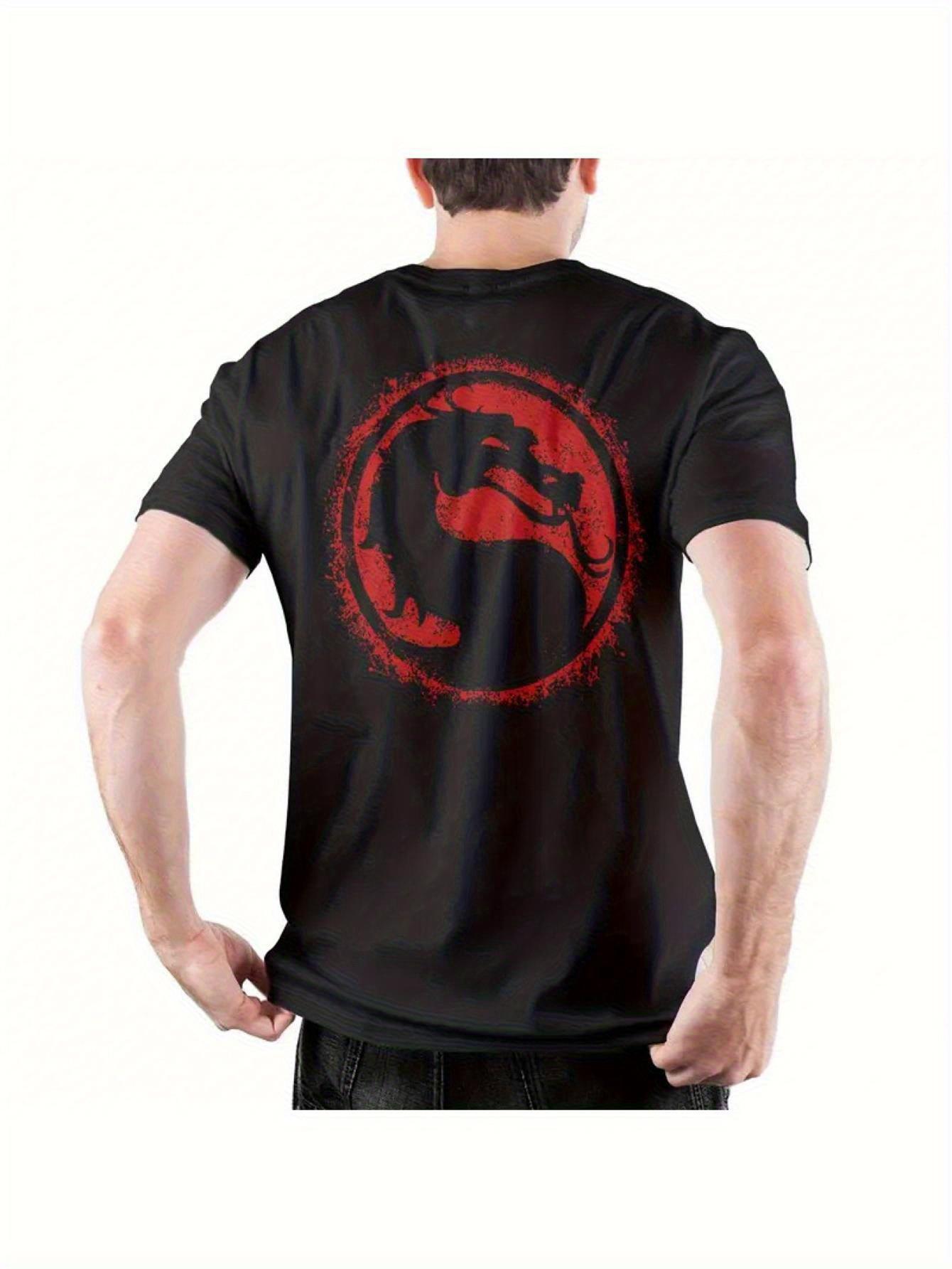 Unisex Vintage Gaming Graphic Tee - Black Shirt Featuring a Red Splatter Pattern - Comfortable And Airy Tee S