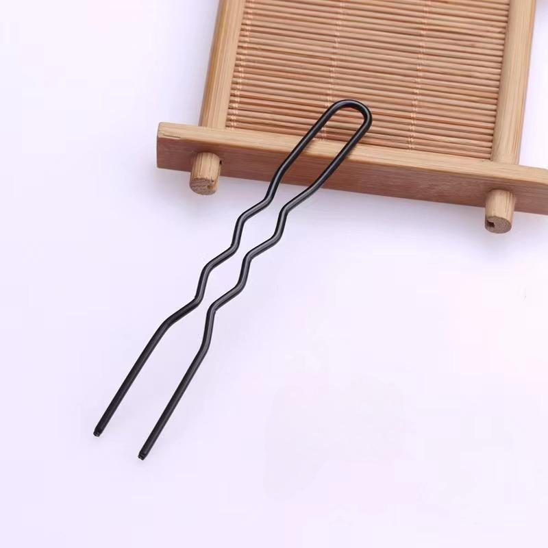 1 Stück Schwarz Metall Haar Gabel Clip Salon Frauen Haarnadeln Kämme Hairside Clips Seite Kämme Hochsteckfrisur Sticks Haar Styling Werkzeug Kopfbedeckungen