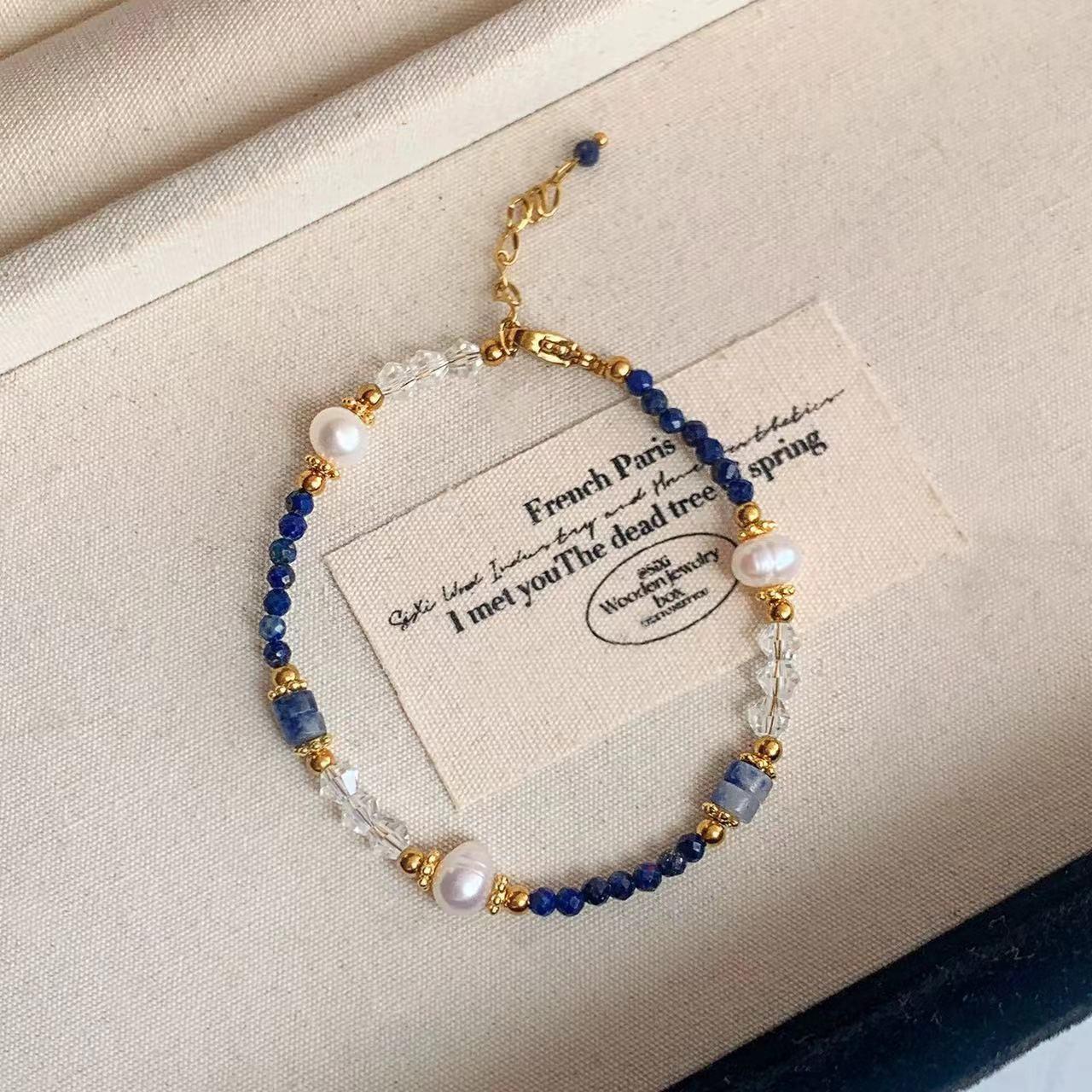 Natural Stone Agate Gemstone & Pearl Bracelet Colorful Summer Accessories Colorful Stacking Essentials
