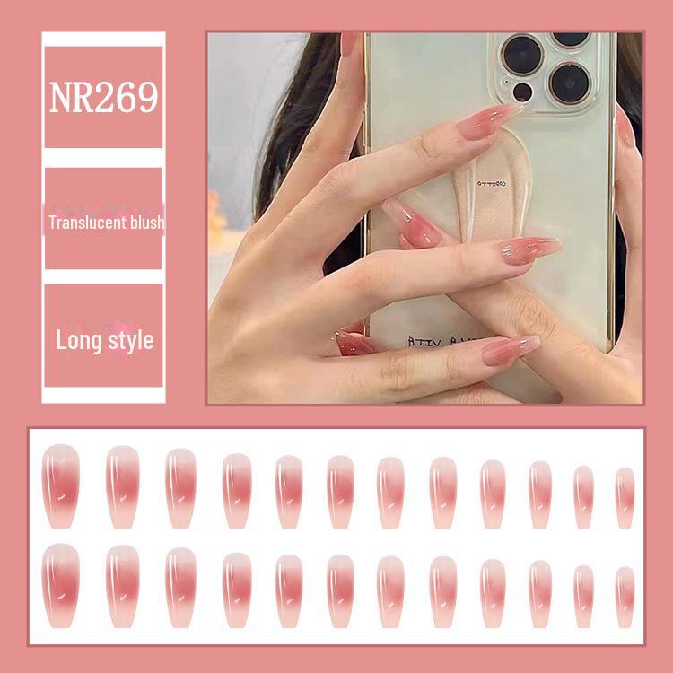 

Съемный накладной ноготь с длительным сроком ношения и румянами