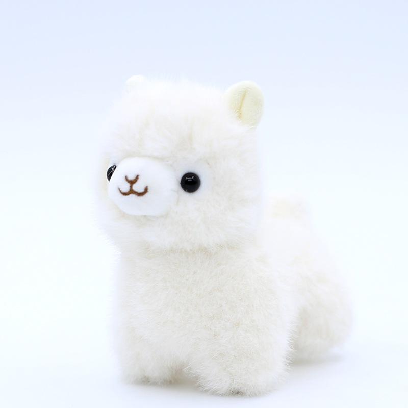 European Mink Alpaca Bow Tie Alpaca Rainbow Alpaca Plush Toy Bag Keychain Pendant
