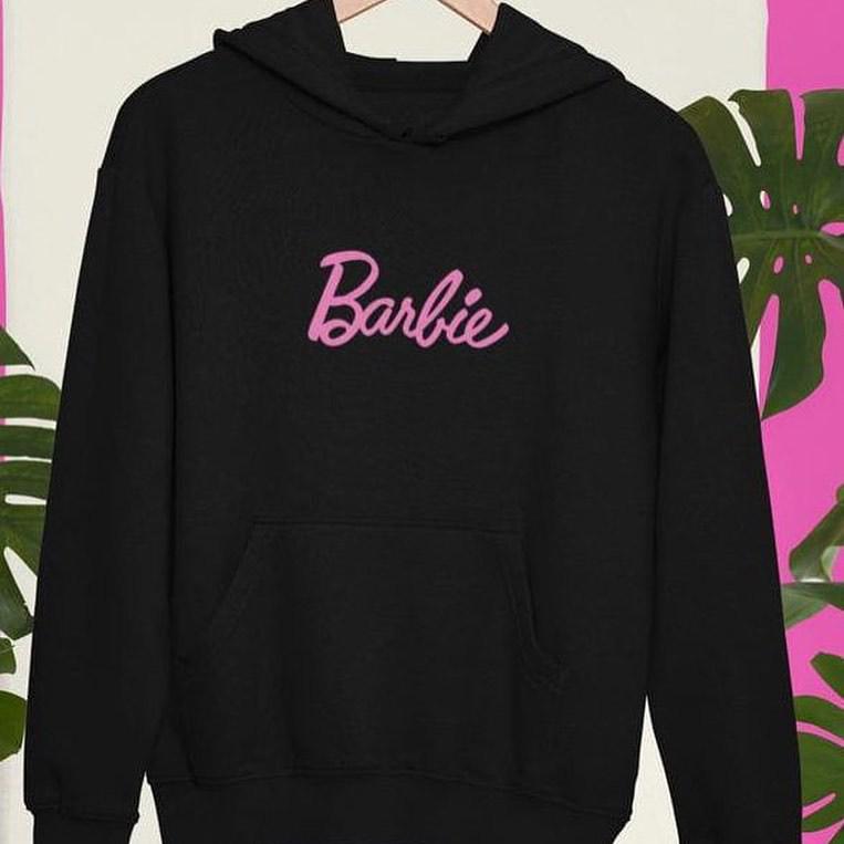 Hanorac Versatil cu Imprimeu Barbie - Stil Popular European și American