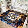 Queens Park Rangers Football Design Crystal Velvet Carpet Cozy Non?Slip Printed Rug For Bedroom Living Room Entrance