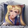 Anime Cartoon Sailor Moon Print Cushion Cover Sofa Home Decor Pillowcase