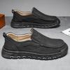 Men‘s Casual Shoes Handmade Leather Loafers Comfortable Men's Shoes Leather Flat Moccasins Men Sneakers