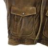 HARLEY DAVIDSON 90s Old Flight jacket 40 Brown With liner Men's Used