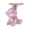 Bear Storage Tray Geometric Bear Key Bowl Multifunctional Key Holder Figurine Decorative Jewelry Candy Tray for Tabletop Decor