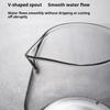 Glass Coffee Pot with Dot Scale High Temperature Resistant Teapot Pour Over Coffee Maker Puer Tea Brewing Kettle for Home Office