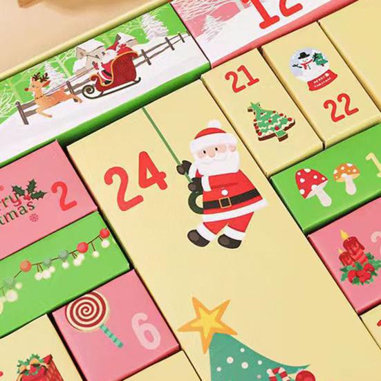 DIY Christmas Advent Calendar To Fill Empty Gift Box Set 24 Days of Surprise Countdown Calendar for Kids Family Friends