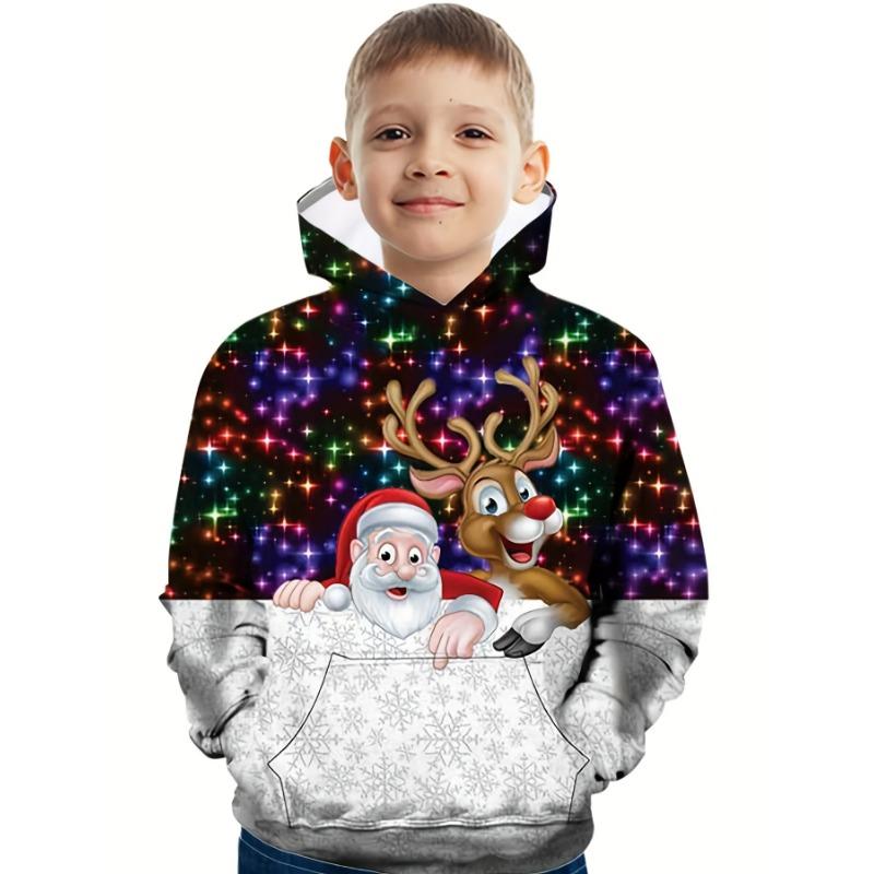 Retro Sporty Cartoon Hoodies Daily Harajuku Kawaii Comfortable Streetwear Vintage Kids Sweatshirts Autumn Winter Clothes